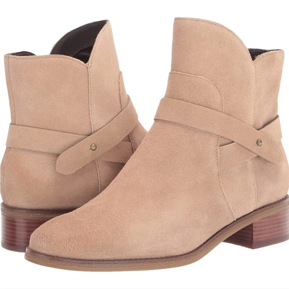 NWT! Cole Haan Wylie Suede Ankle Booties - Size 8B - Picture 1 of 14